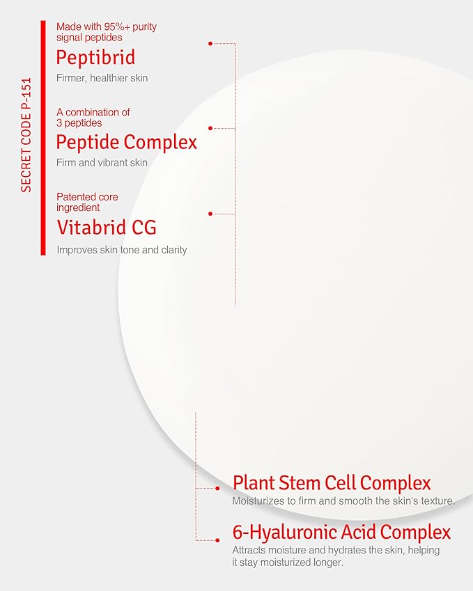 Dual Mask Korean Face Mask for Anti Aging, Firming, Hydrating, Nourishing with Highly Concentrated Peptide, Vitamin C Essence - Hypoallergenic Microfiber Sheet, 1.02 fl.oz. 5 Sheets