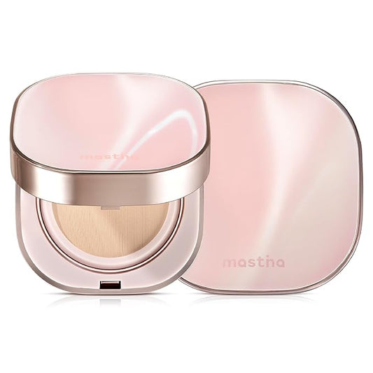 Mastina Natural Glow Cushion with Mastic Gum, 23 Color, 15g - Lightweight Foundation for Radiant and Hydrated Skin, Smooth Finish with No Greasy Shine