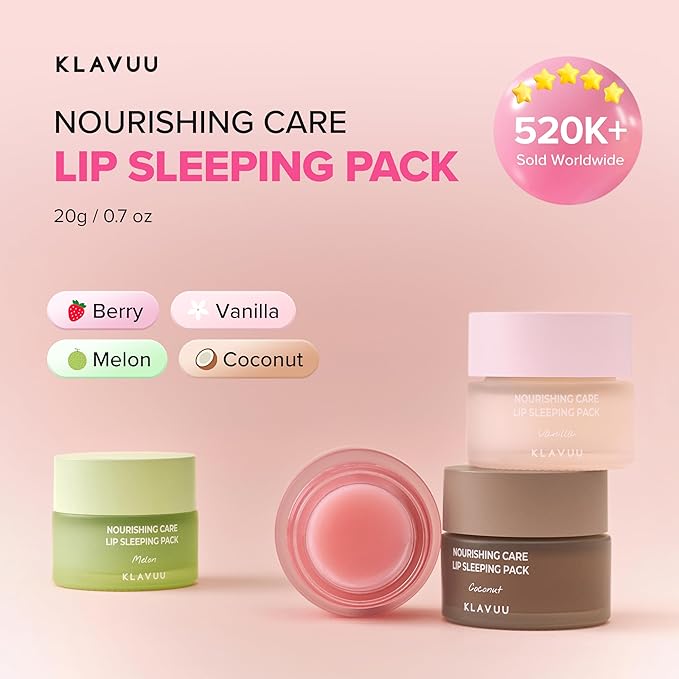Klavuu Lip Mask (3PCS) (Vanilla + Berry + Coconut)