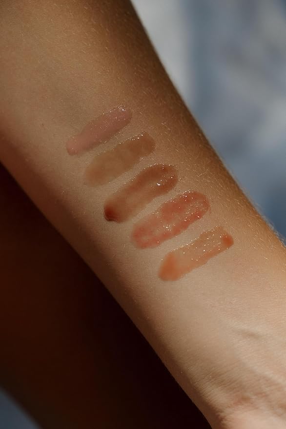 Tinted Lip Oil with Tallow & Lanolin – Hydrating Balm-Gloss Hybrid with Cherry Seed Oil & Castor Oil – Natural Mineral Pigments, Nourishing Moisture, Non-Sticky Shine (5 Shades) (Mahogany)