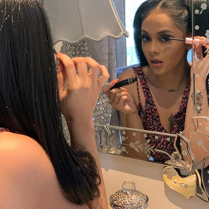 Skone Cosmetics Insanely Intense Luxe Waterproof Mascara – Black, Smudge-Proof & Long-Lasting – Volumizing & Lengthening for Dramatic Lash Lift & False Lash Effect – Bold Eye Mascara, 0.34 oz