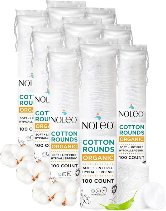 NOLEO Cotton Rounds (3x300 Count)