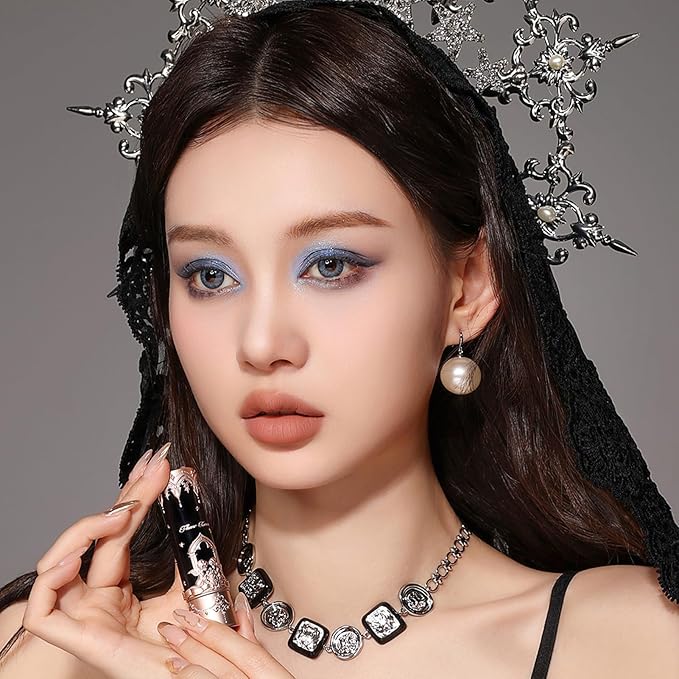 Flower Knows Little Angel Matte Lipstick,Super Soft & Ultra Silky Lip Mud Stick,Long Lasting & Moisturizing Vegan Lip Makeup for Girls&Women,Velvety Brown Finish(C07 Golden Wheat)