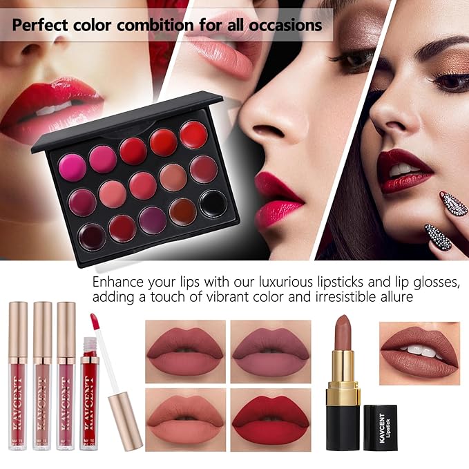 Makeup Sets for Teens Makeup Kit for Women Full Kit Makeup set Makeup Kit Eyeshadow Palette Foundation Makeup Gift Set for Women Teenager Teen Girls