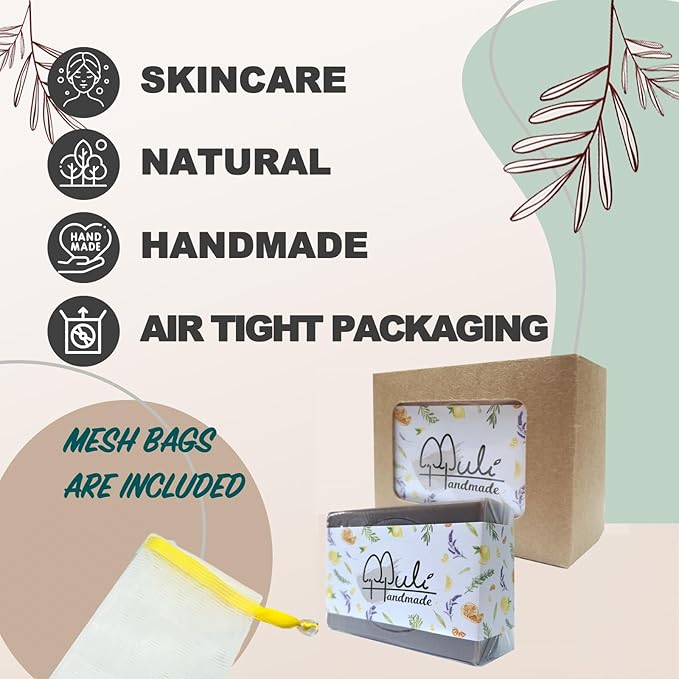 Natural Handemade Bar Soap for Men and Women with Essential oils, Scented Bar Soaps for Bath, Fragrance Regular Use Gift Set (Pack of 1) Comfrey