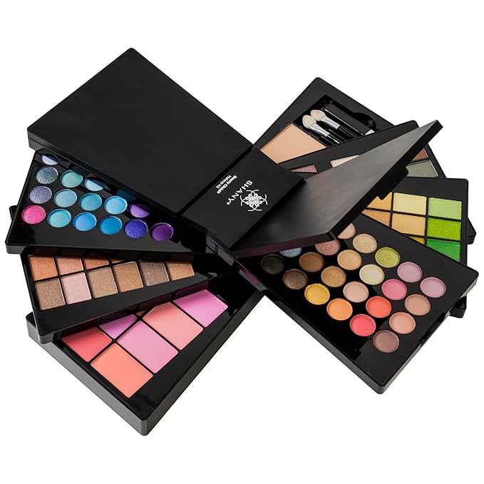The SHANY Beauty Cliche Makeup Set - All-in-One Makeup Palette with Eyeshadows, Face Powders, and Blushes