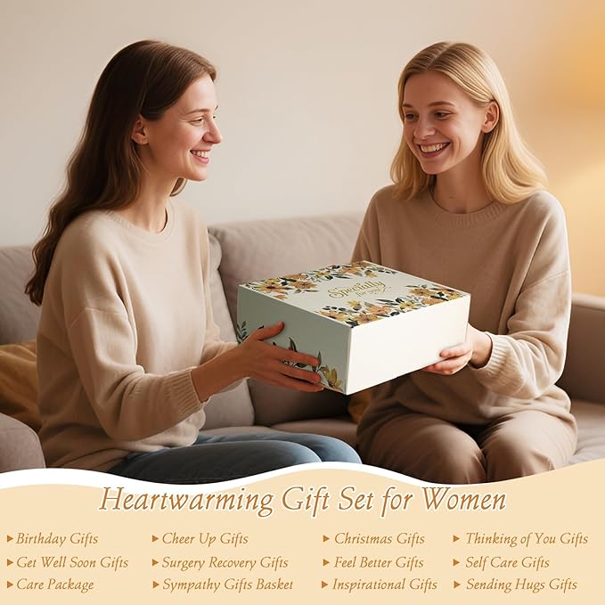 Self Care Gifts for Women Get Well Soon Gift - Sympathy Gift Baskets for Women Care Package, Birthday Gifts Thinking of You Inspirational Christmas Gift for Mom Her Friend Sister Wife Coworker