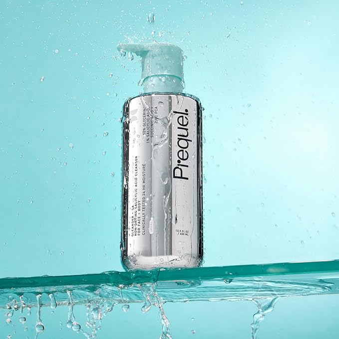 Skin Gleanser SA, Moisturizing Glycerin Face Wash,1% Salicylic Acid Face Cleanser, Unscented and Combination Skin Face Soap, 13.5 ounce (each) Pump Bottles - 6.75 fluid ounce (Pack of 2)