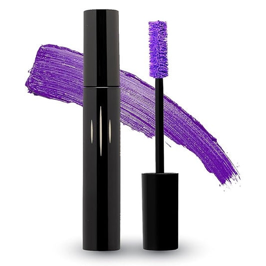 Radiant Professional Lengthening Mascara – Fiber Lash Smudge Proof Mascara Volume and Length– Cruelty-Free Natural Wax Formula with Silicone Brush - (0.43 oz) (03 AMETHYST)