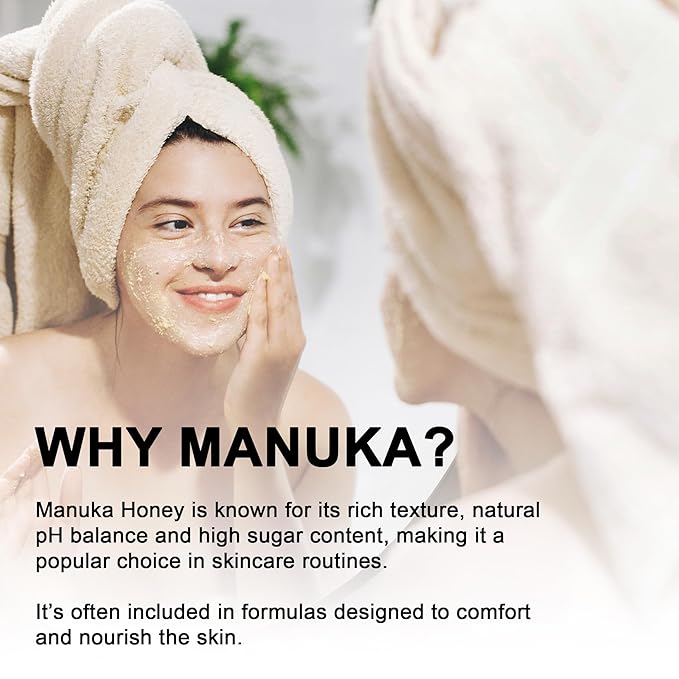 Super Natural Goods Manuka Honey Cream (2oz) – Hydrating Lotion for All Skin Types Suitable for Kids and Adults | Moisturizing Body Cream with Real Manuka Honey Aloe Vera Juice and Cocoa Butter