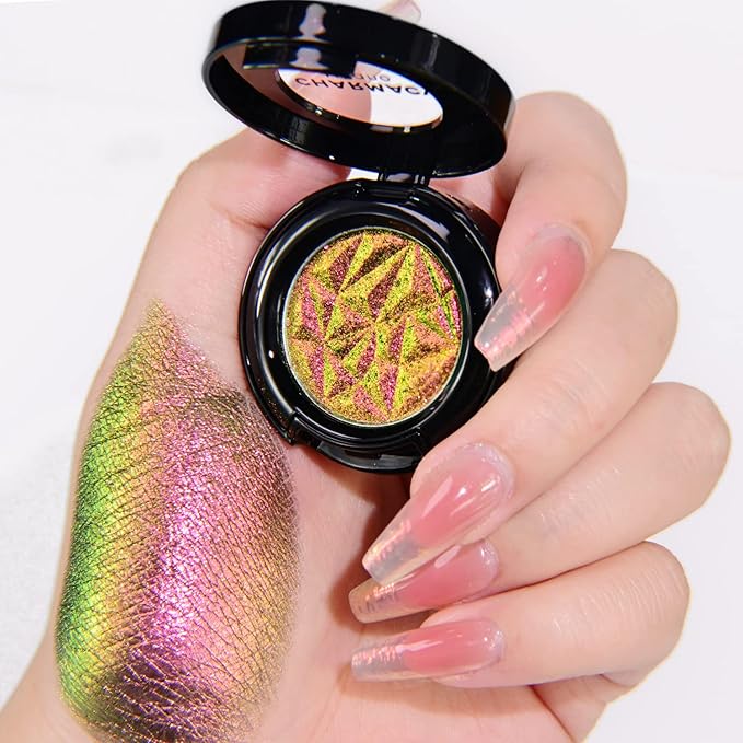 CHARMACY Duochrome Eyeshadow, Insane Shifters Chameleon Eyeshadow, Creates High-Impact, Metallic Eye Looks, 100% Vegan and Cruelty Free (Chameleon-#902, 0.05 Ounce (Pack of 1))