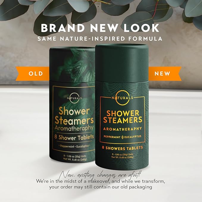 Shower Steamers Aromatherapy - Birthday Gifts for Women - Shower Bombs Aromatherapy, Spa Day Essentials, Relaxation Spa Gifts - Self Care Unique Gifts for Women and Men (Peppermint & Menthol 8 Count)