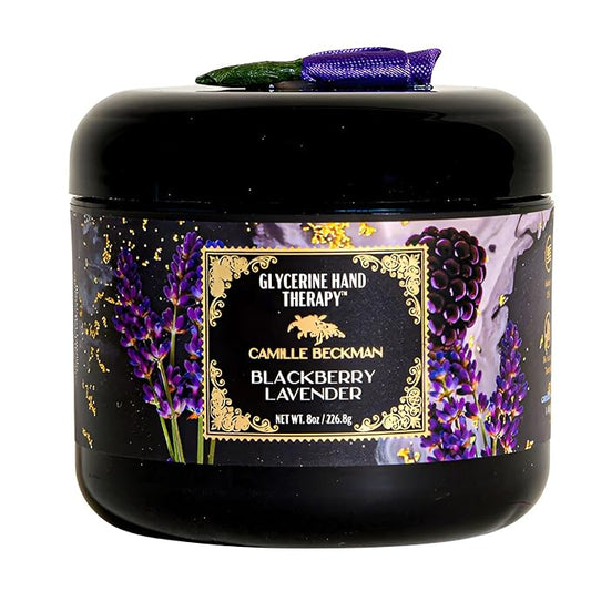 Camille Beckman Glycerine Hand Therapy Cream, Blackberry Lavender, 8 Ounce