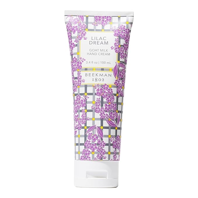 Beekman 1802 Lilac Dream Hand Cream - 3.4 oz - Nourishes, Hydrates & Repairs - With Goat Milk, Shea Butter, and Glycerin - Non-Greasy - No Irritation - Good for Sensitive Skin