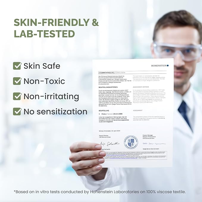 PLANTIFIQUE Disposable Face Towels XL 10"x12" - 100% Biodegradable Viscose Facial Towelettes for Women Skin Care - Toallas para la Cara Desechables, 100 Count