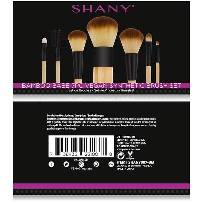 SHANY Bamboo Makeup Brush Set - Old Packaging and Style