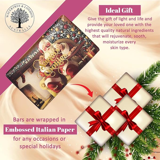 Wavertree & London Sweet Pea & Jasmine Scented Natural Soap (2 Bars), 7oz Moisturizing French Triple Milled Soap Bars enriched with shea butter - Pure Plant Based Bath & Body Bars for All Skin Types