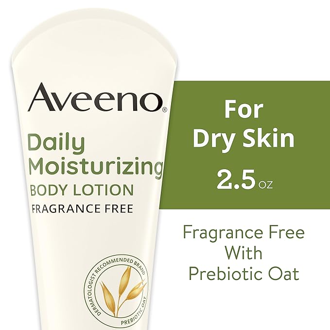 Aveeno Daily Travel Essentials Gift Set with Daily Moisturizing Lotion, Daily Moisturizing Body Wash, Calm + Restore Makeup Removing Wipes, & Calm + Restore Oat Gel Moisturizer, 4 items