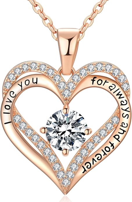 18K Rose Gold Necklaces for Women Birthday Gifts for Women Jewelry for Women Birthday Gifts for Wife Girlfriend Daughter Wife Birthday Gifts for Anniversary Mothers Day Christmas Valentines Gifts