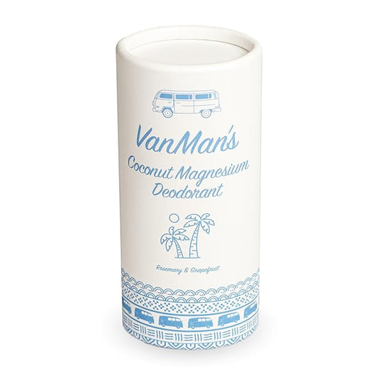 Vanman’s - Coconut and Magnesium Deodorant Stick for Delicate Skin - Odor Control for Underarms - Magnesium Deodorant for Women and Men - Personal Care Products - 2.2 oz