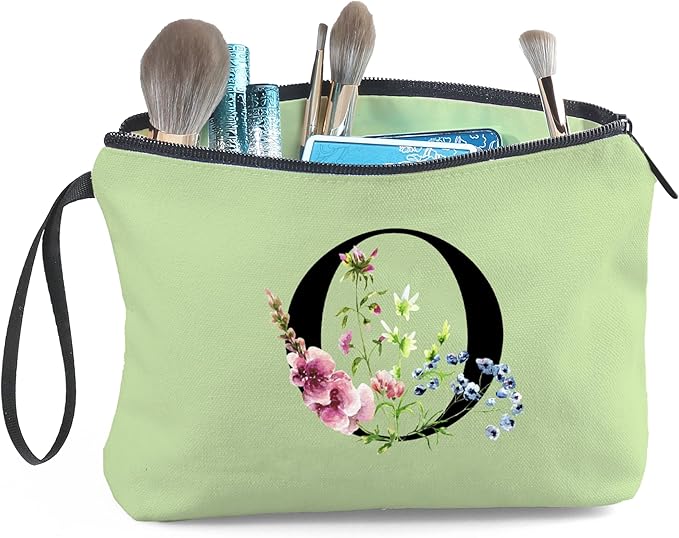 Happy Birthday Friendship Bridesmaid Team Gifts for Employees Women Mom Girl Daughter Teenage Personalized Make up Cosmetic Bag Travel with Mirror Mothers Day Christmas Graduation O