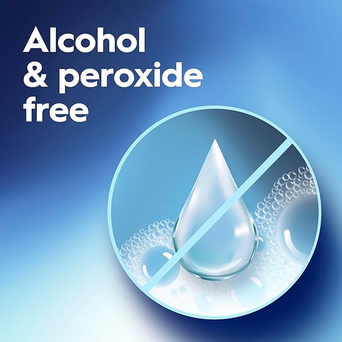 Crest Mouthwash/Mouth Rinse, 3D White Brilliance Whitening, Alcohol Free, Clean Mint, 2x1L (33.8 fl oz)