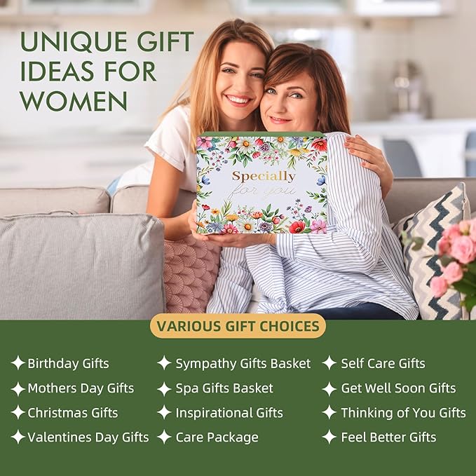 Self Care Gifts for Women - Spa Gift Box with Blanket, Candle, Tumbler, Bracelet - After Surgery Get Well Soon Gift Basket for Mom, Wife, Sister, Friend, Birthday, Sympathy, Thinking of You, Recovery