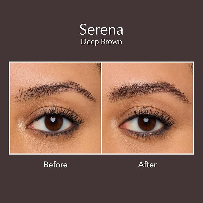 Thrive Causemetics Instant Brow Fix Semi-Permanent Eyebrow Gel, Waterproof Tinted Eye Brow Gel with Vitamin B5, Smudge-Proof, Long Lasting Definition, Vegan & Cruelty Free, Serena (Deep Brown)