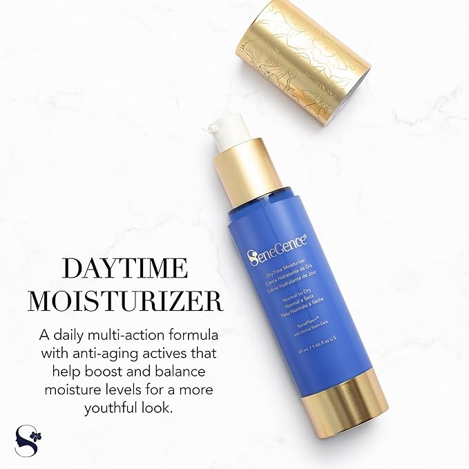SeneGence DayTime Moisturizer for Normal to Dry Skin, 1.66 Fl Oz, Boosts Hydration, Restores Radiance with Knotgrass Extract and Squalane