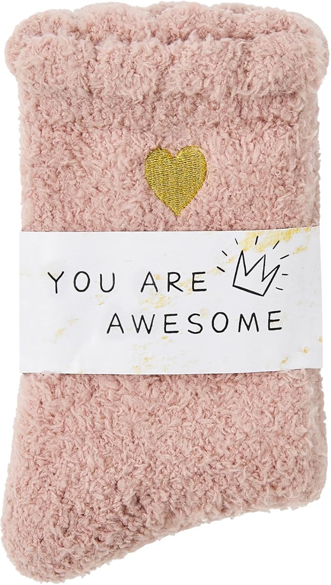 American Trends Coral Fleece Cloud Socks Ultra-Soft Fuzzy Warm Sleep Socks Cozy Unisex Gifts for Birthday Self-Care