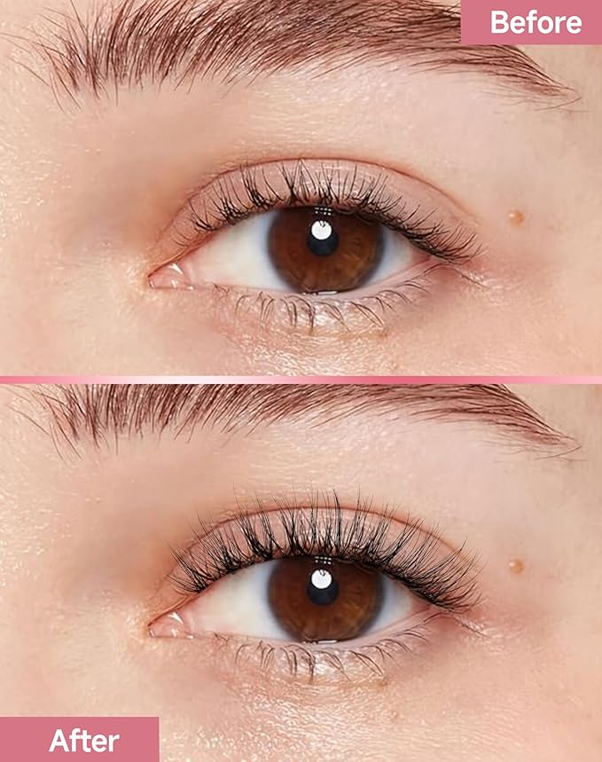 Frihappy Natural Lashes Short Lashes Fake Lashes Natural Look Eyelashes Wispy Natural Lashes Clear Band Lashes FRH-11