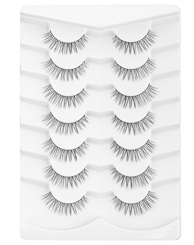 Onlyall Wispy Lashes Natural Flared False Eyelashes Fake Lashes DK42