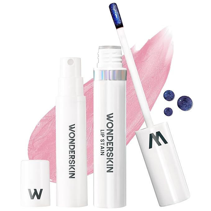 Wonderskin Wonder Blading All Day Lip Stain Peel Off Masque and Kit - Long Lasting, Waterproof Pink Lip Tint, Transfer Proof Natural Makeup Stain Kit (Beautiful)