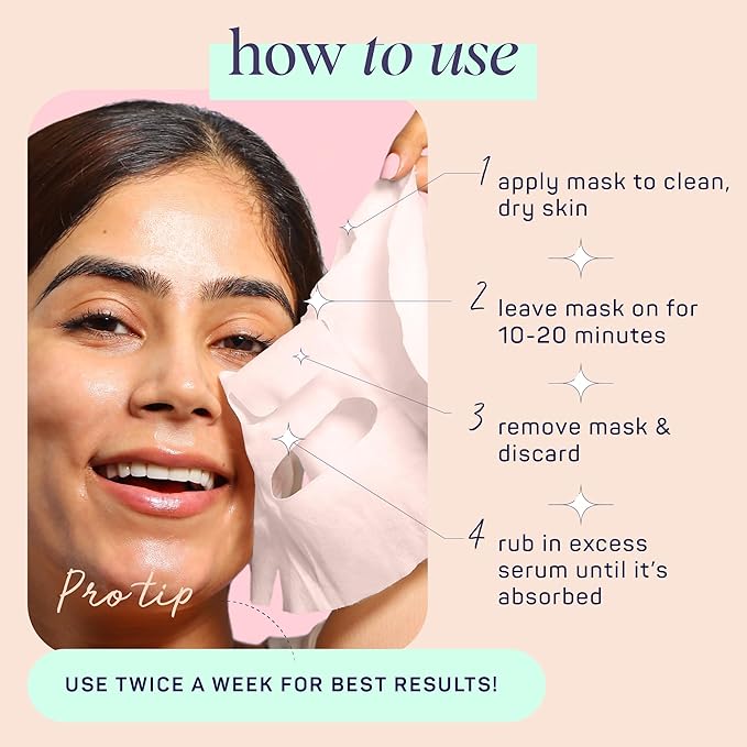 SpaLife Beauty Fruit Facial Sheet Masks 24 Pack – Face Masks Skincare Set – Hydrating Face Masks – 6 Natural Fruit Extract Formulas – Orange, Grapefruit, Coconut, Cherry, Avocado, Cucumber