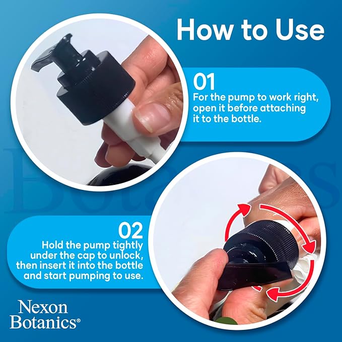 Organic Vitamin E Oil Blend 8 fl oz - Made from Pure, Natural Oils for Skin, Scars & Face - Aceite de Vitamina E - Nexon Botanics