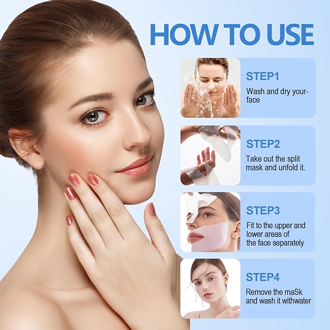 5 Packs Collagen Facial Mask, Deep Skincare Hydrating Face Masks, Beauty Skin Facial Masks, Moisturize Care Sheet Mask, Brighten skin tone, for All Skin Types