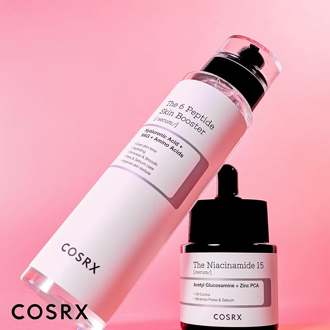 COSRX Niacinamide 15% Peptide Booster Set - Amazon Exclusive - Korean Skin Care Set, Gift Sets, Niacinamide Serum, Face Serum