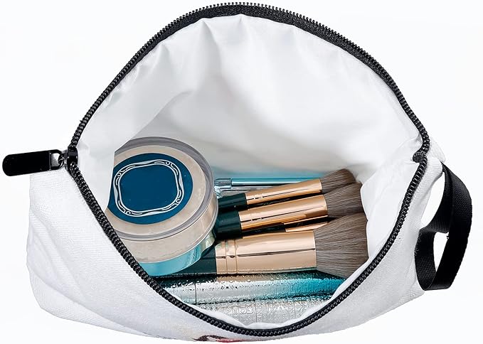 SEAMOON Bride to be Birthday Womens Unique Initial Monogram Gifts for Women Mom Personalized Travel Makeup Cosmetic Bag with Mirror Valentines Mothers Day Christmas Graduation H