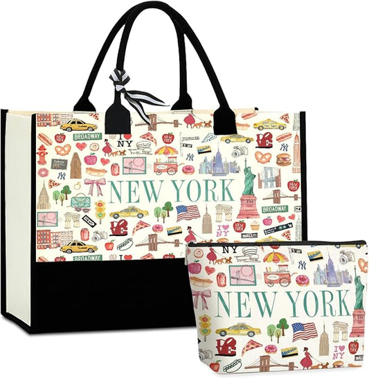 Seattle Italy Chicago New York Las Vegas Paris Gifts for Women Canvas Tote Bag Mother's Day Gifts for Women
