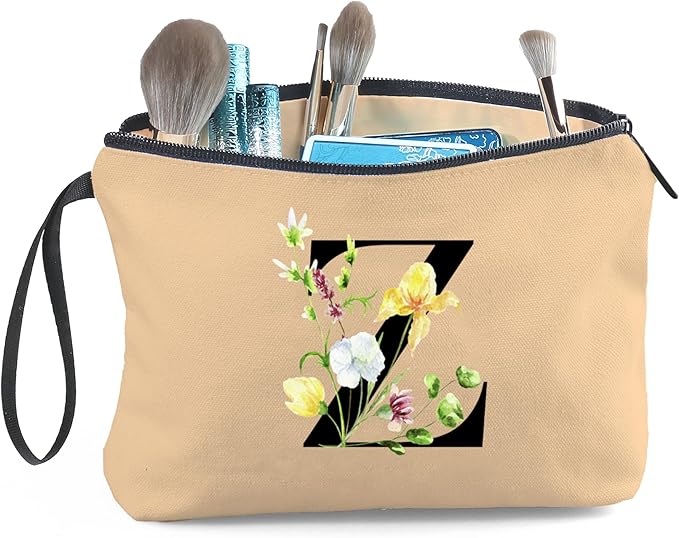 Happy Birthday Friendship Bridesmaid Team Gifts for Employees Women Mom Girl Daughter Teenage Personalized Make up Cosmetic Bag Travel with Mirror Mothers Day Christmas Graduation Z