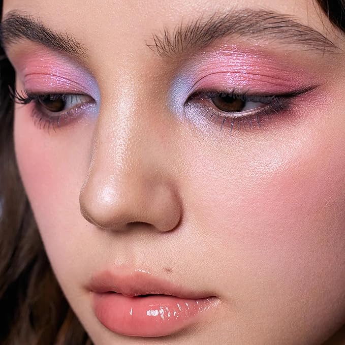 Flower Knows Tide & Twilight Treasures 5 Pack Makeup Gift Set,Lip Glaze*1+Blush*1+Eyeshadow*1+Hair Clip*1+Gift Box*1,Perfect Makeup Gift for Girls & Women