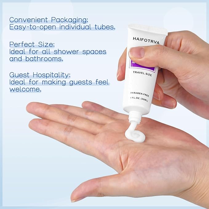 25 Pcs 5-IN-1 Hotel Soaps and Toiletries Bulk Set,5-Piece Set Mini Bulk Travel Size Toiletries Set 1 oz each Shampoo,Conditioner, Body Wash and Lotion,0.53 oz Soap Hotel Supplies for Guests,Homeless