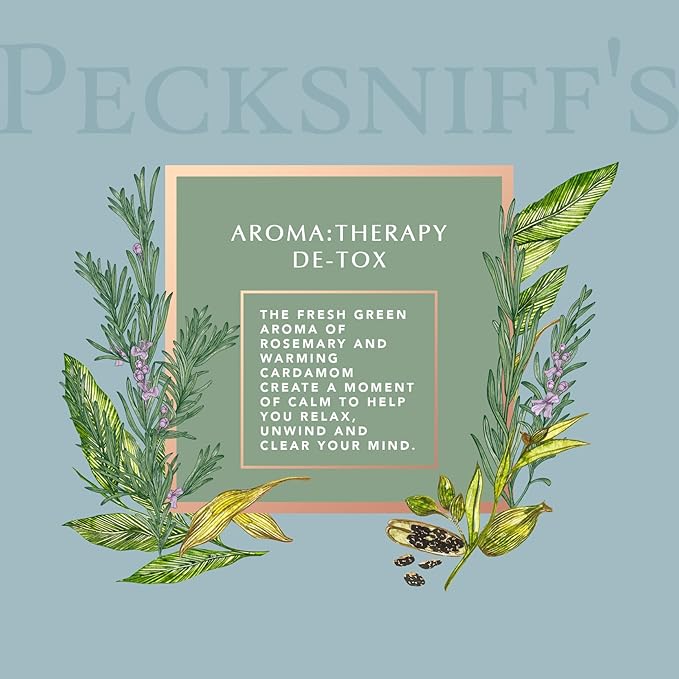Pecksniff's Aroma:Therapy De-Tox Duo Caddy, 500 ml/16.9 fl oz Hand Wash and 500 ml/16.9 fl oz Hand & Body Lotion