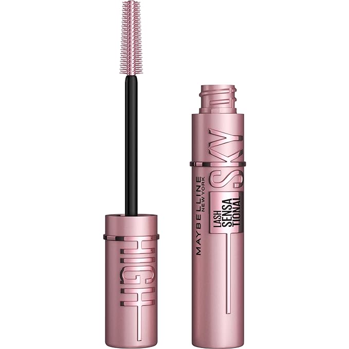 Maybelline Lash Sensational Sky High Washable Mascara Makeup, Volumizing, Lengthening, Defining, Curling, Multiplying, Buildable Formula, True Brown, 1 Count