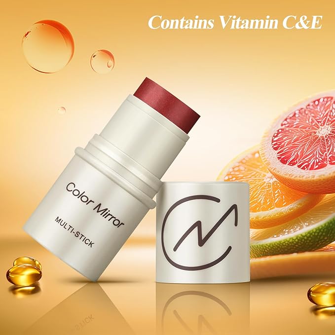 Multi-Use Makeup Stick - Blush, Lipstick, Eyeshadow & Highlighter For All Skin, Buildable Color, Long-Lasting, Lightweight, Natural Soft Finish(07 Bird Of Paradise Matte), 0.158 oz