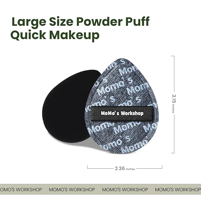 Momo's Workshop Makeup Sponge, Large Foundation Sponge For Foundation Concealer or Cushion, Latex Free Soft Cushion Puff Sponge for Face,1pcs
