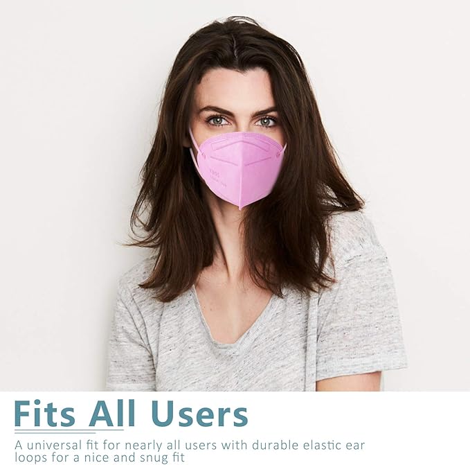 ChiSip Disposable Face Masks, 5 Layer Breathable Masks for Adult, Men, Women