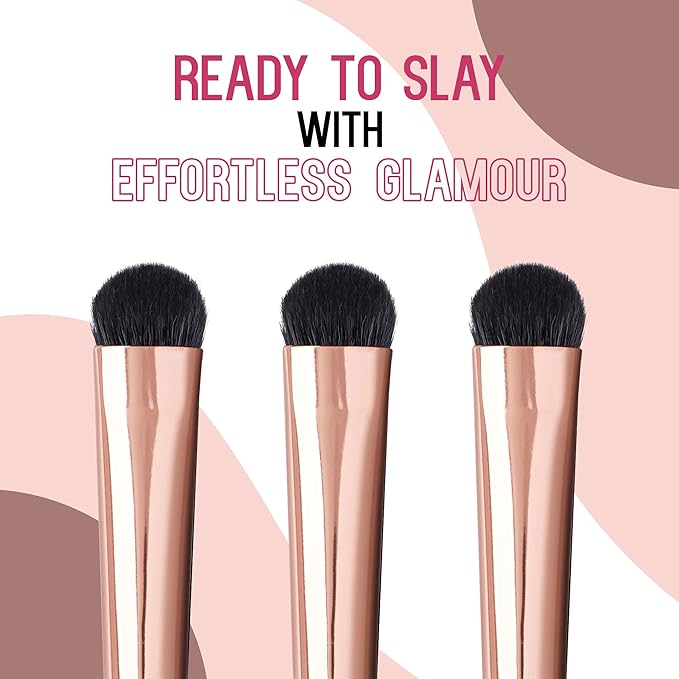 Skone Cosmetics | Professional Grade Makeup Brush | Eye Shadow | Eyebrows | Primer | Smudger | Nylon Brush (Large Shadow Brush)