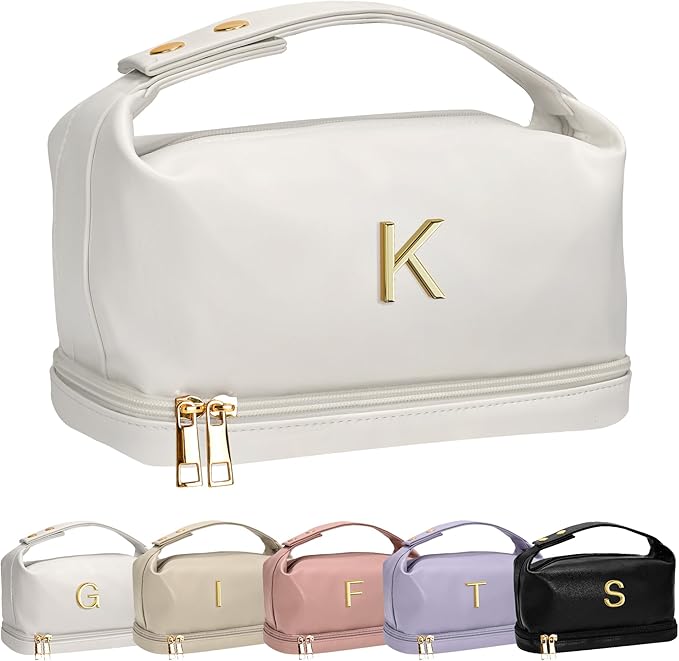 College Gifts, Makeup Bag for Women, Bridesmaid Engagement Gift for Her Travel Toiletry Bag Make Up Bag Bridal Shower Gifts for Engagement Bridesmaids Gift Teacher Gifts