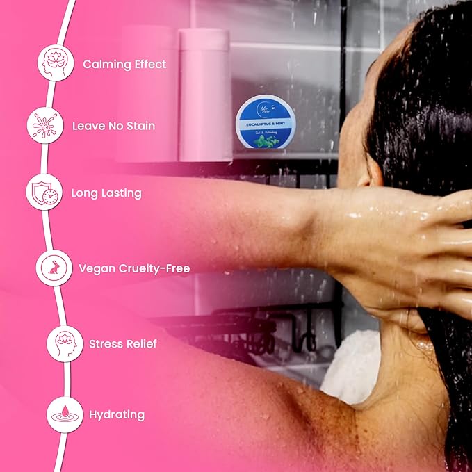 Shower Steamers Aromatherapy - 8 Pack Eucalyptus Shower Steamers for Women & Men with Essential Oils, Natural Stress Relief & Self Care Shower tablets for Spa, Mothers Day Gift, Birthday and Christmas